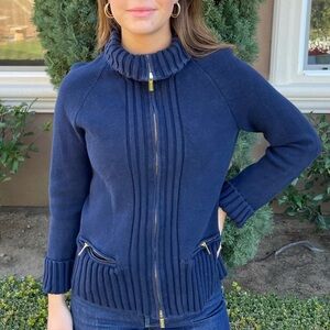 JONES NEW YORK ZIPUP SWEATER